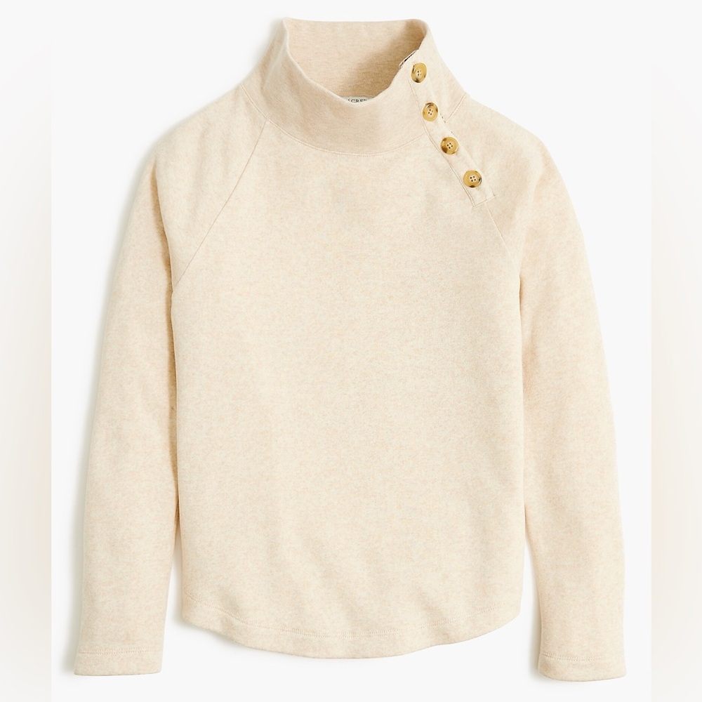 J.Crew Factory Women’s Wide button-collar pullover sweatshirt